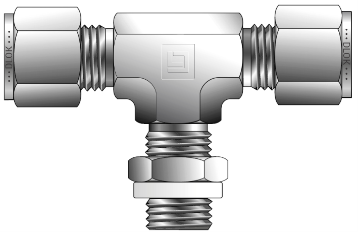 male Branch Tee Positionable BSPP (For Fractional Tube)